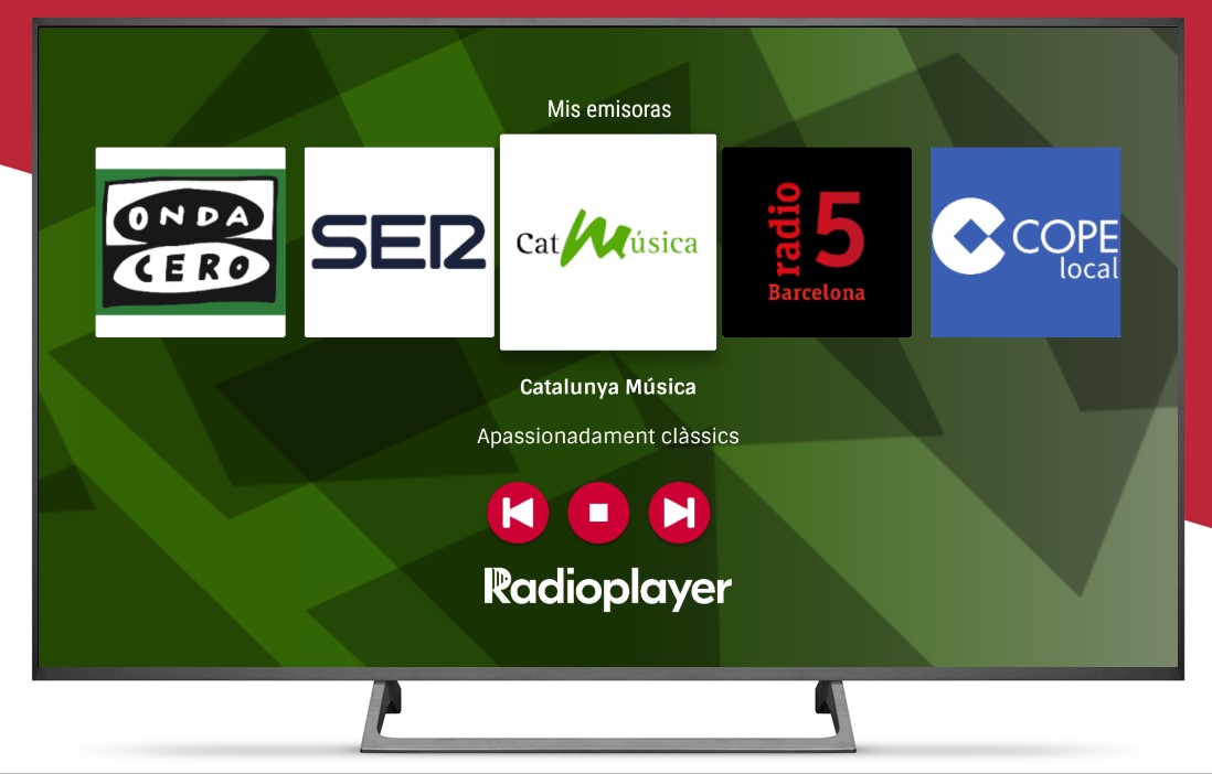 Radioplayer España en TV conectadas